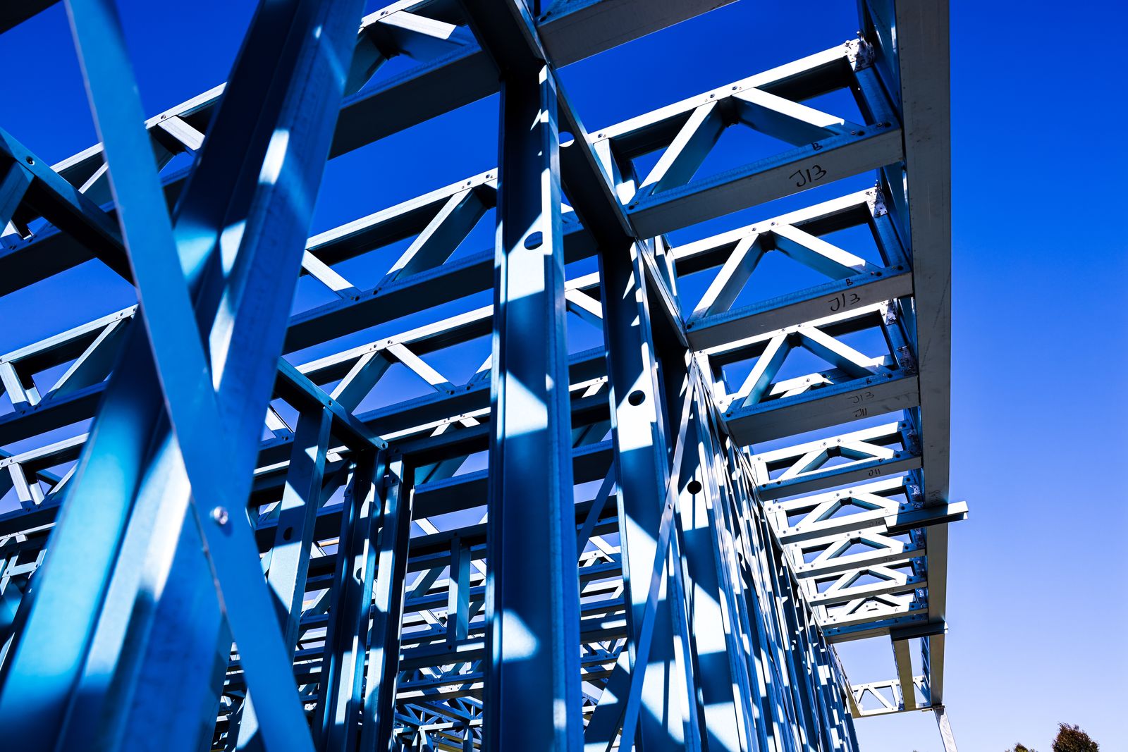 Steel frame going up on a Zentos Constructions build